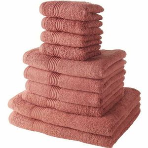 Set Prosoape Today, 100% bumbac, terracotta, 10 piese