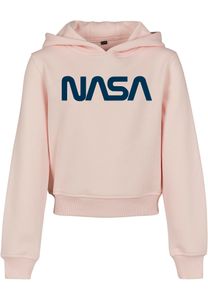 Dětské tričko Mr. Tee Kids NASA Cropped Hoody pink - 146/152