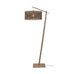 GOOD&MOJO - Stehleuchte Java - Bambus/Schwarz - 75x50x176cm für Wohnzimmer, Schlafzimmer