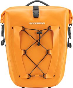 ROCKBROS 1 pcs Gepäckträgertasche Fahrradtasche für Gepäckträger, 25L-32L, Wasserdicht, Orange