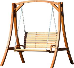 ASS Design Hollywoodschaukel Gartenschaukel Hollywood Schaukel KUREDO-OD aus Holz Lärche