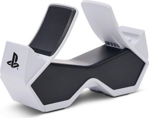 Doppelladestation für kabellosen DualSense-PS5-Controller, Weiß/Schwarz