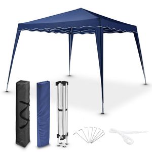 Juskys Faltpavillon Vivara 3x3 m mit Tasche & faltbar - UV50+ Schutz Pavillon Blau