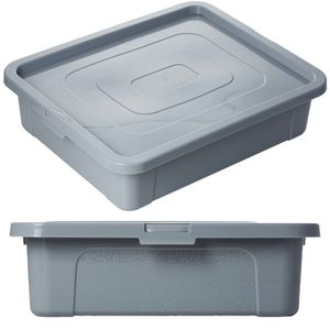 Plastový Kontajner S Vekom Multibox 40X33X10 Cm, 10 L, Sivý