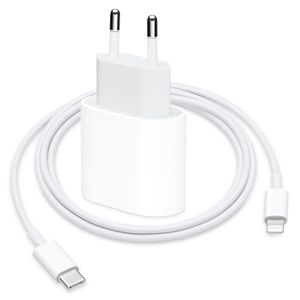 Apple 20W USB-C Power Adapter + USB-C zu Lightning Ladekabel 1m