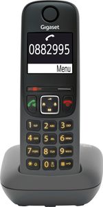 Gigaset AE690, Analógový / DECT telefón, Bezdrôtový handset, Hlasitý odposluch, 100 položky, ID volajúceho, Antracit