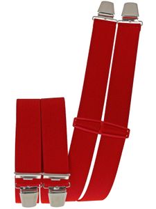 Hosenträger mit 4 extra starken  Clips uni Farben