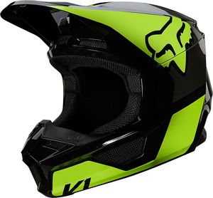 FOX V1 REVN Motocross Helm Farbe: Neon Gelb, Grösse: S (55/56)