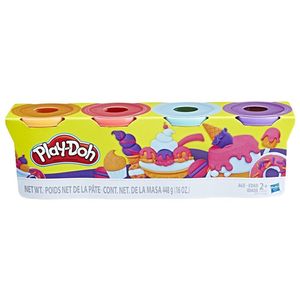 Play-Doh Knete SWEET farbsortiert, 4 Farben je 112,0 g