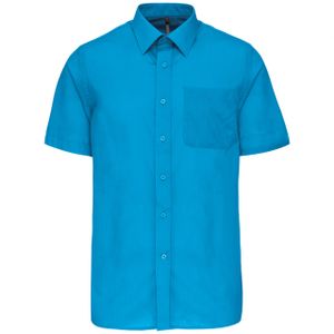 Kariban pánske tričko Ace s krátkym rukávom K551 Turquoise Bright Turquoise XL
