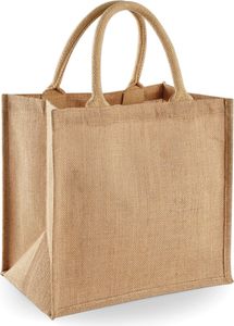 Westford Mill Jute-Tasche / Jute-Einkaufstasche, 14 Liter BC2792 (Einheitsgröße) (Natur)