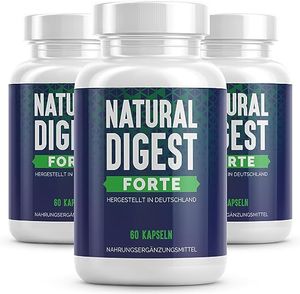 Natural Digest Forte 3x 60 Kapseln, natürliches Nahrungsergänzungsmittel für den Darm - Sehr gute Verträglichkeit