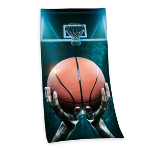 "Basketball ( HERDING Young Collection )" Badetuch / Strandtuch / Handtuch, 100% Baumwolle ( Velours ), 75x150 cm
