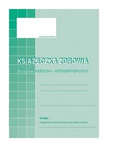 Książeczka zdrowia dla celów sanitarno-epidemiologicznych