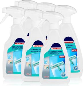 Leifheit Fensterspray 500ml - Für die streifenfreie Reinigung (6er Pack)