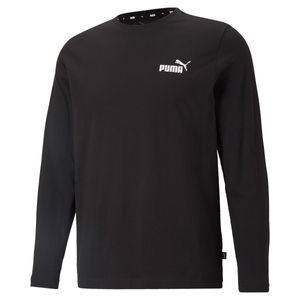 PUMA Essential Pánské tričko s dlouhým rukávem Ess Small Logo, velikost:M, barva:Black (Puma Black)