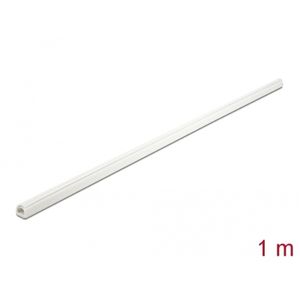20717 - Kabelkanal Mini selbstschließend 10 x 10 mm - Länge 1 m weiß