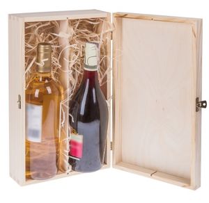 Darčeková krabička na víno drevená drevená krabička s vrchnákom - drevená rakva drevená krabička rakva na víno drevená krabička na 2 fľaše vína