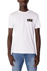 EA7 T-shirt Herren Baumwolle Weiß GR77728 - Größe: XL