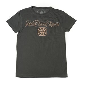 West Coast Choppers Eagle Crest T-Shirt (Dark Khaki,L)