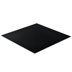 [neu.haus] Glasplatte 80x80cm Eckig Schwarz Glasscheibe Tischplatte ESG Glas Kaminplatte Kaminglas DIY Tisch