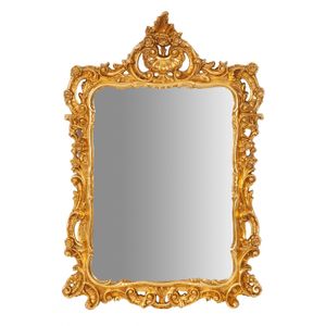 Holz spiegel 106x70, Vintage spiegel,Wandspiegel mit holzrahmen , Gold