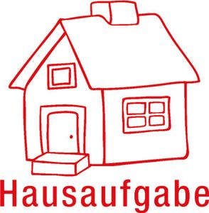 TimeTEX Siebdruck-Stempel "Perpetuum", "Hausaufgaben-Haus"