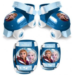 Disney Frozen II Rollschuhe mit Schutz Mädchen Blau Größe 23-27