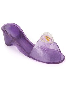 Rapunzel-Pantoffeln für Mädchen violett mit Glitzer