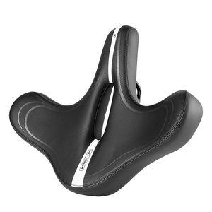 MidGard Fahrrad Sattel atmungsaktiv mit extra breiten und gepolsterten Fahrradsitz für Damen & Herren, mit O-Zone-Aussparung