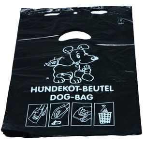 Hundekotbeutel aus HDPE-Folie 3 Liter schwarz 50 Stück