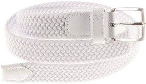 Alberto Basic Braided Mens White 105 cm Golf pasek