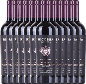 VINELLO 12er Weinpaket - Barbera Appassimento DOC 2021 - Ricossa