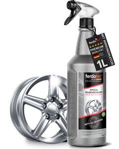 ferdotec Profi Felgenreiniger 1.000 ml | Felgenpflege für Alu-Felgen Stahlfelgen Magnesiumfelgen | Säurefrei Farbumschlag Fabinidkator | Extra stark