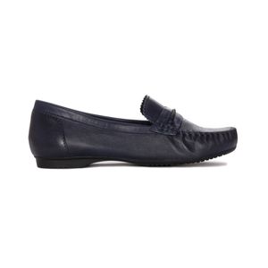 MARCO TOZZI Damen Slipper Leder Ballerinas Loafer 2-24225-20, Größe:38 EU, Farbe:Blau