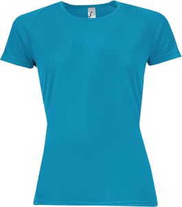 SOLS Sportovní dámské tričko s krátkým rukávem PC2152 (S) (aqua blue) SOLS Sportovní dámské tričko s krátkým rukávem PC2152 (S) (aqua blue)