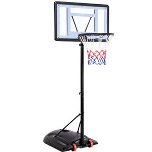 Yaheetech Basketballkorb Basketballständer mit Rollen Basketballanlage Standfuß mit Wasser oder Sand Höheverstellbar