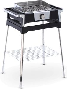 Tischgrill Elektrogrill SEVERIN SENOA BOOST S 80 - 500 °C eBBQ PG 8117 3.000 W PG 8117 aus Edelstahl, schwarzsilber Elektrogrill Tischgrill Grill Standgrill Barbecue Grill