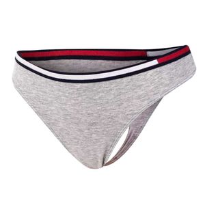 Tommy Hilfiger Underwear Colour-blocked Waistband Thong Grey Heather L