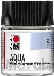 Marabu Klarlack Aqua transparent-glänzend 50 ml im Glas Marabu Klarlack Aqua transparent-glänzend 50 ml im Glas