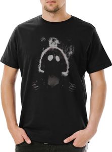 Urban Backwoods Gasmask Woman, Herren T-Shirt, Farbe: Schwarz, Größe: 2XL