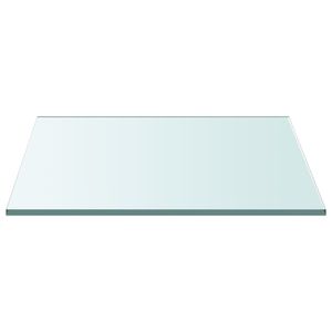 vidaXL Tischplatte Transparent 40x40 cm Hartglas