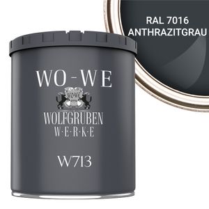 Fliesenlack Fliesenfarbe Wandfliesen WO-WE W713 Anthrazitgrau ähnl. RAL 7016 - 1L