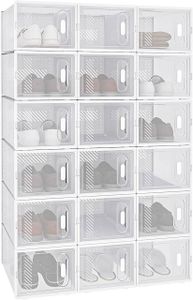 WOLTU Shoe Rack s magnetickým uzáverom Shoe Boxes DIY Shoe Cabinet Plastic Plug-in Shelf Množstvo: 18