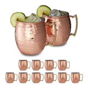 relaxdays 12 x Moscow Mule Becher