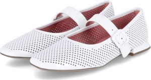 Högl Damen Spangenballerinas Weiß  Größe: 40,5