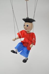 Fußballer 20 cm, Holz-Marionette