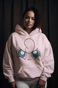 Damen Hoodie Kapuzenpullover Women Pokemon Jigglypuff Pummeluff Sauer