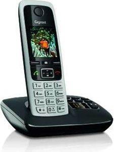 Gigaset C430A Strahlungsarmes Schnurlostelefon mit Anrufbeantworter, Farbdisplay, Rufnummernanzeige, 14h Sprechzeit, 12 Tage Standby, Freisprechfunktion, Babyfon-Funktion, DECT