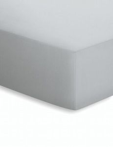 schlafgut Jersey-Elasthan Spannbettlaken für Matratzen/Wasserbetten, platin, Größe:  180x200 - 200x220 cm